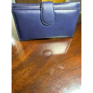 Passage Blue Genuine Leather 7 1/2" by 4 1/2" Wallet 22-75